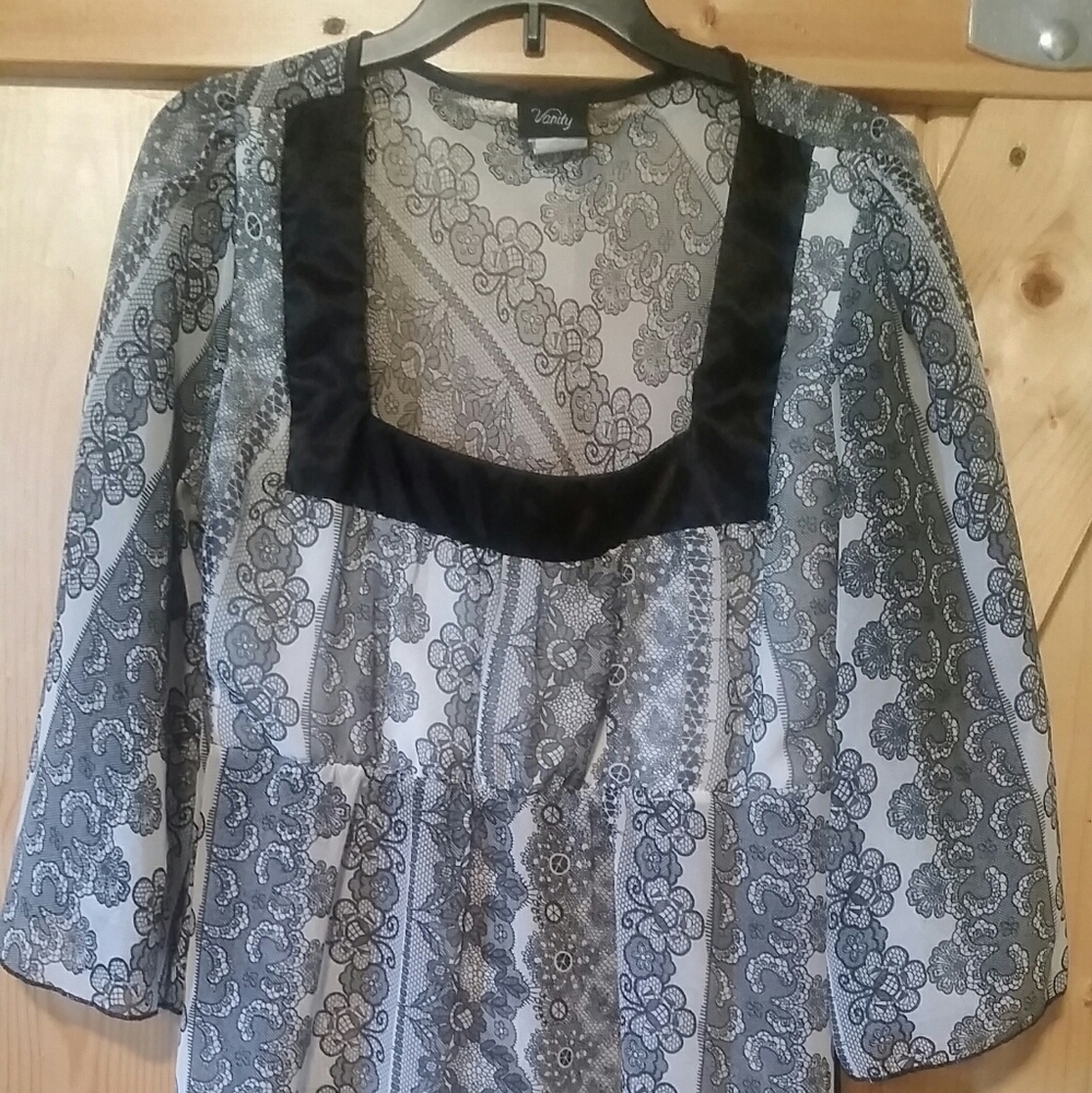 Sheer vanity top